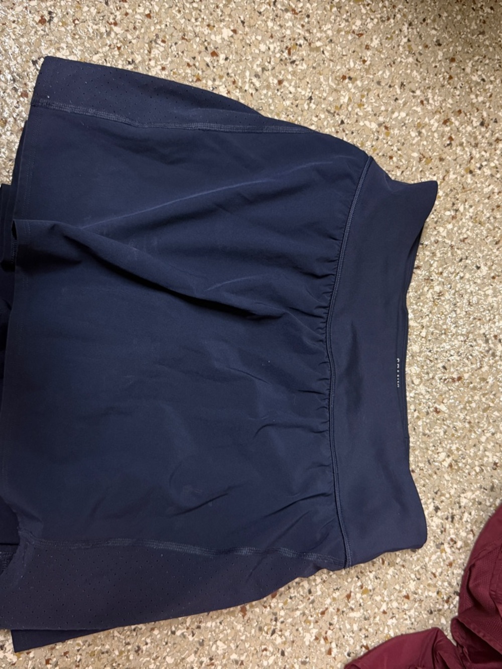 SPANX Navy Athletic Skirt with Built-In Shorts